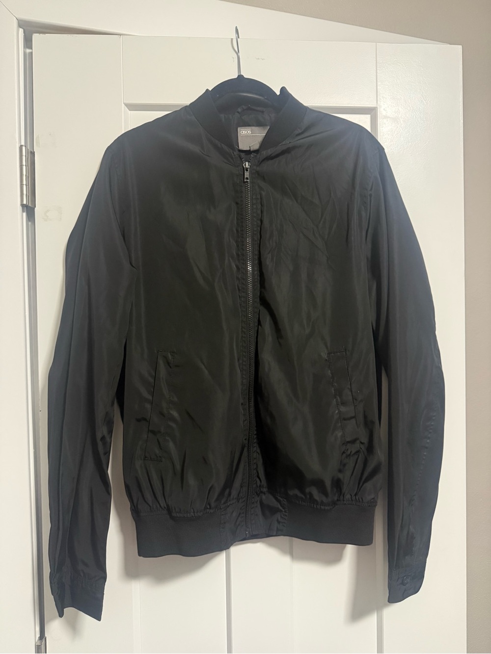 ASOS Black Lightweight Bomber Jacket